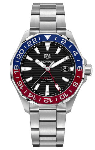 TAG Heuer Aquaracer 300M Calibre 7 GMT Stainless Steel / Black / Bracelet